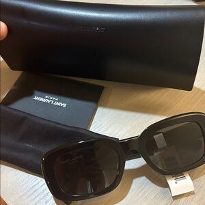 Saint Laurent Black Women's Sunglasses NWT